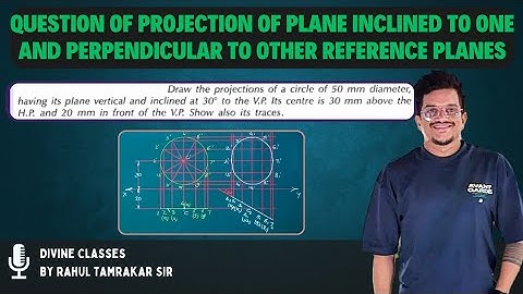 lecture 22: Question of Projection of Plane Inclined to one & perpendicular to other reference plane