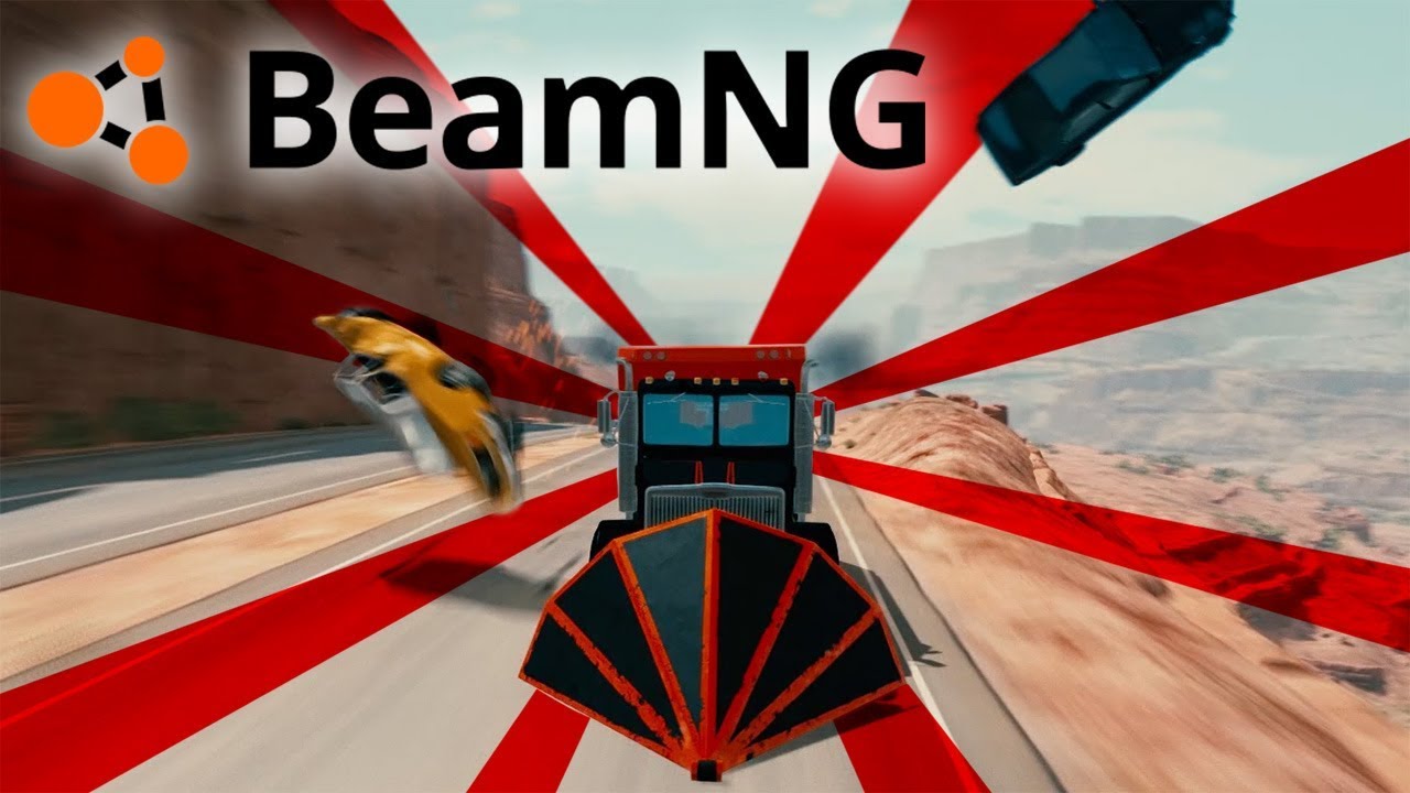 BeamNG.Drive / Traffic VS. Plowtruck - YouTube