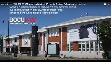 Image Access WideTEK 36 ART scanner visits the LRG Latrobe Regional Gallery for a second time.