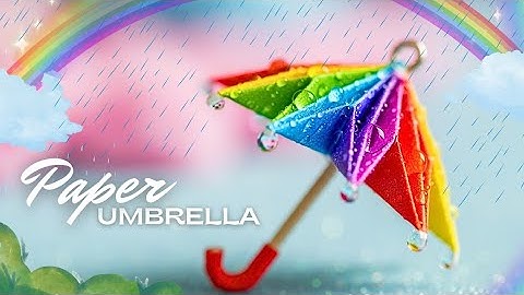 How To Make Paper Umbrella ☂️🌧️ | Umbrella with Paper | Paper Umbrella 