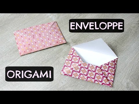 CRÉER SON ENVELOPPE ! - Origami / Pliage