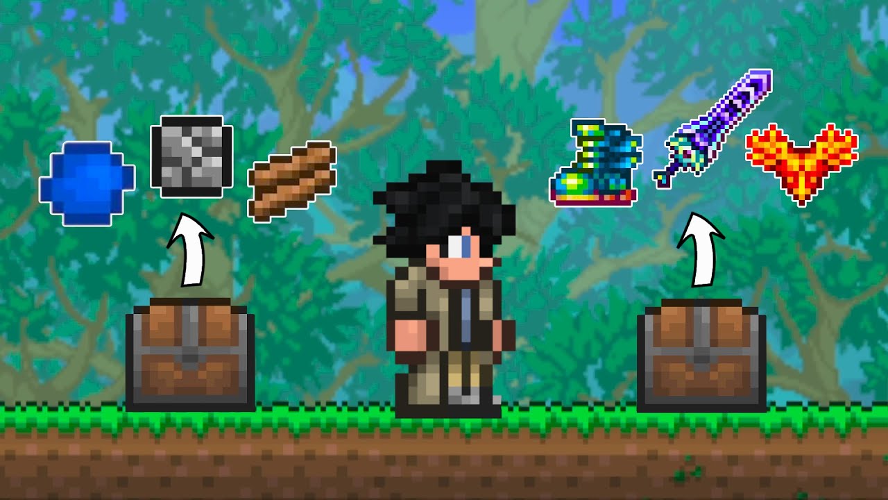 Terraria MASTER MODE, But Every Chest Is RANDOMIZED... - YouTube