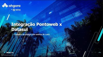 How To | PW - Ponto Web Ahgora integração com Linha Datasul Parte 1 #TOTVS_RH_Linha_Datasul