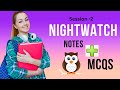 Nightwatch session 2 || Nightwatch MCQs || Nightwatch TCS notes