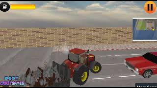 city cleaner 3d tractor simulator | Walkthrough BestCrazyGames