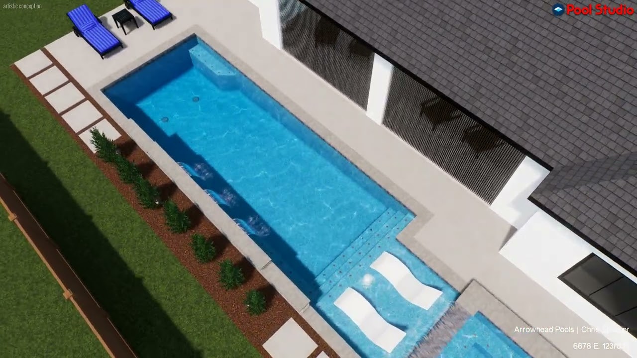 6678 E. 123rd Pl. Pool Design By Arrowhead Pools