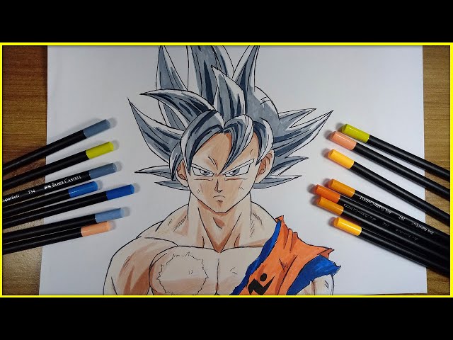 draw Goku instinto superior incompleto 🔥 #desenho #drawingmaster #dra