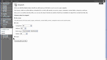 WordPress Export Tools