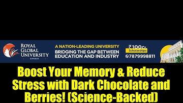 Boost Your Memory & Reduce Stress with Dark Chocolate and Berries! (Science-Backed)