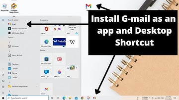 Install G-mail as an app and Desktop Shortcut with Microsoft edge or Chrome in windows