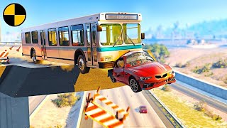 Dangerous Driving truck and Car Crashes game rally bar [BeamNG.Drive]gameplay