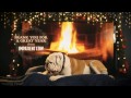 Snoozing Yule Log Bulldog Full HD Fireplace With Crackling Sounds