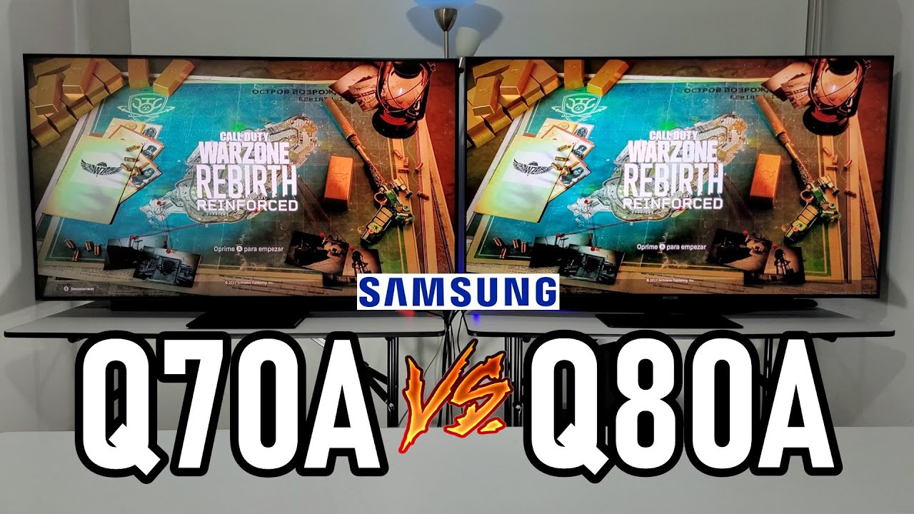 Samsung Q70A vs Q80A: Ambos son Smart TVs 4K QLED con puertos HDMI 2.1