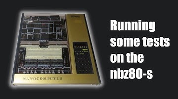 RUNNING some TESTS on the Z80 based learning computer [SGS ATES NBZ80-S]