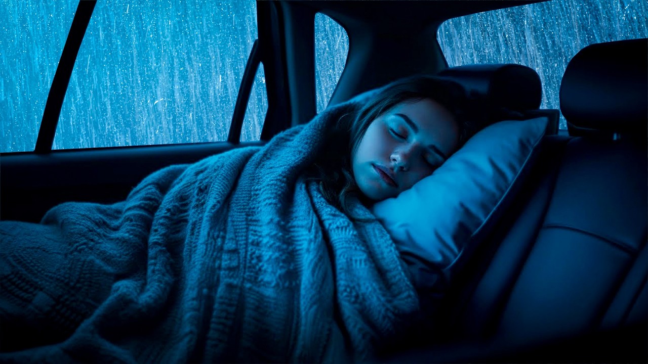 Within 3 Minutes You Will Fall into an Instant Sleep with Heavy Rain & Thunder on car window | ASMR