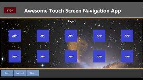 LabVIEW Touch Screen Navigation and App Launcher