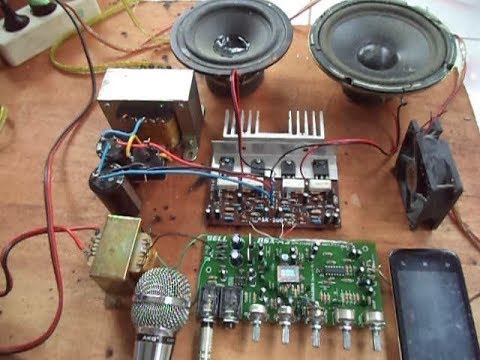  Merakit  Amplifier Karaoke 2 Mic Echo Tutorial YouTube