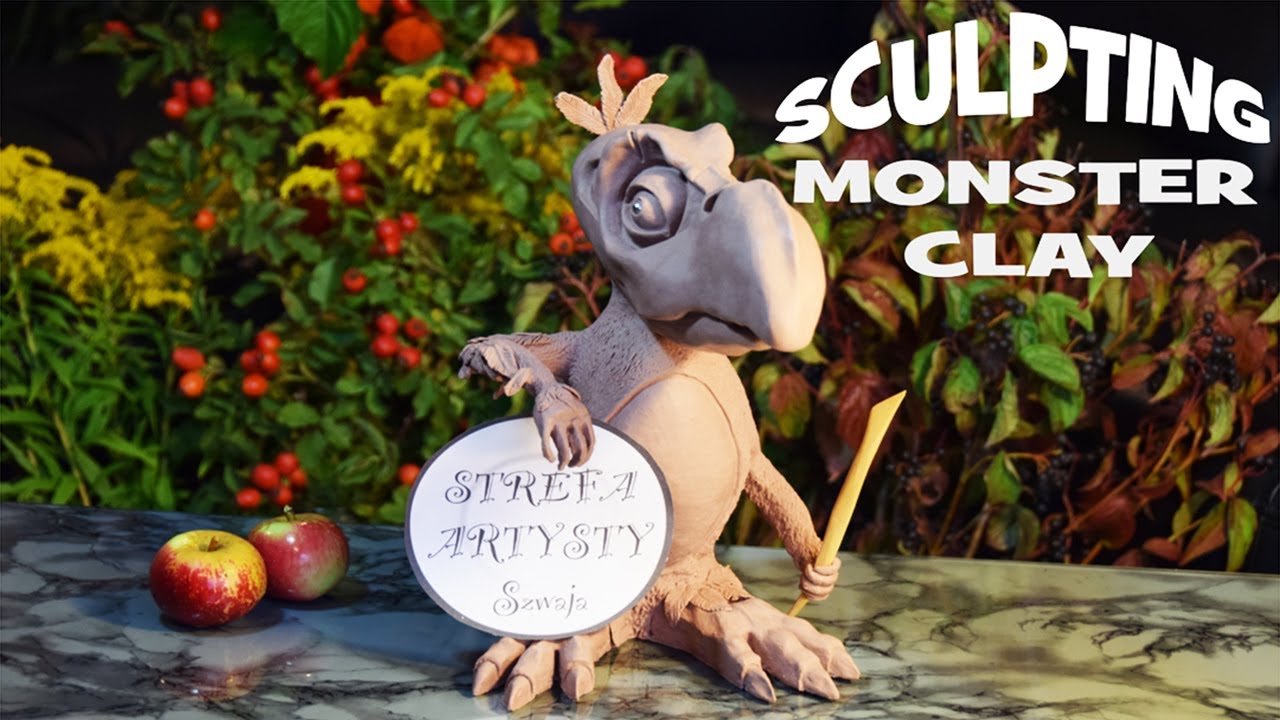 Monster Clay SCULPTURE TIMELAPSE - PRIMITIVE PARROT