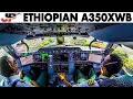 Piloting AIRBUS A350XWB out of Addis