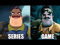 Hello neighbor series vs games comparison