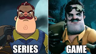 Hello Neighbor Series Vs Games Comparison