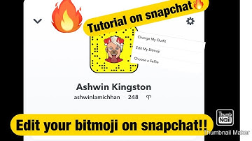 How to edit your bitmoji and outfit on Snapchat full tutorial (Subtitled)