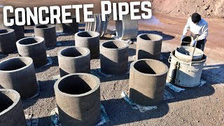 How To Make Concrete Pipes | Concrete Pipes Manufacturing Process