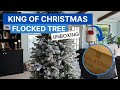 King of Christmas Flocked Christmas Tree Unboxing