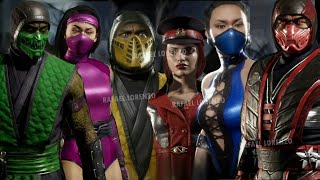 Mortal Kombat 11 ALL DLC, EXTRA \& KOMBAT LEAGUE SKINS Evolution SEASON 1 - 16 in Victory Poses MK11