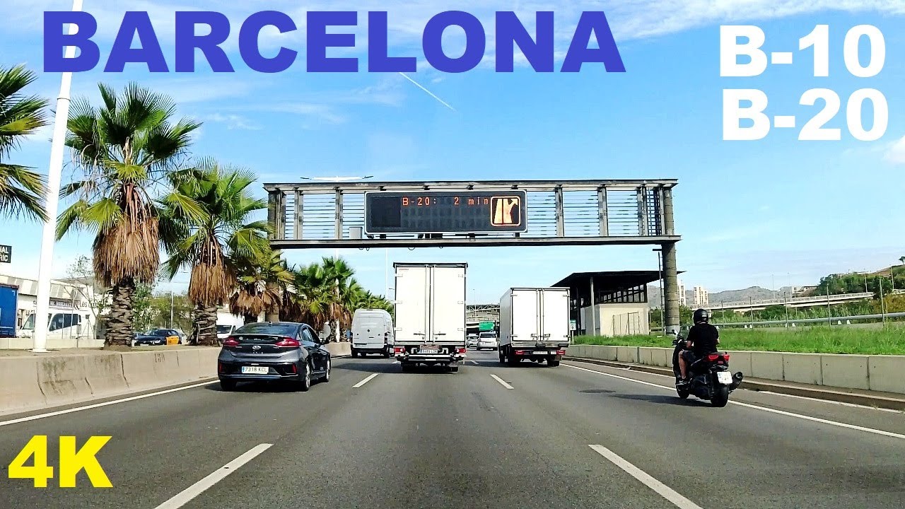 Barcelona Driving in Ronda Litoral / Ronda Dalt 2022 Spain