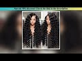 First Look Loose Wave wig 13x6 hd Lace Front Human Hair Wig 30 40 Inches Brazilian Water Deep Wave W