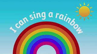 I can sing a rainbow - Signalong - sign language - BSL - The Little Signing Workshop- colours -learn