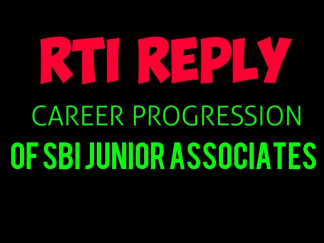 SBI JA to Trainee Officer|| RTI Reply SBI JA to Trainee Officer|| RTI Reply