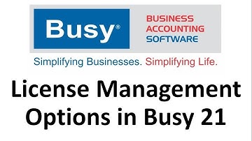 How to activate or surrender license in Busy 21