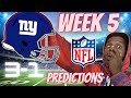 NFL Week 5 Predictions!