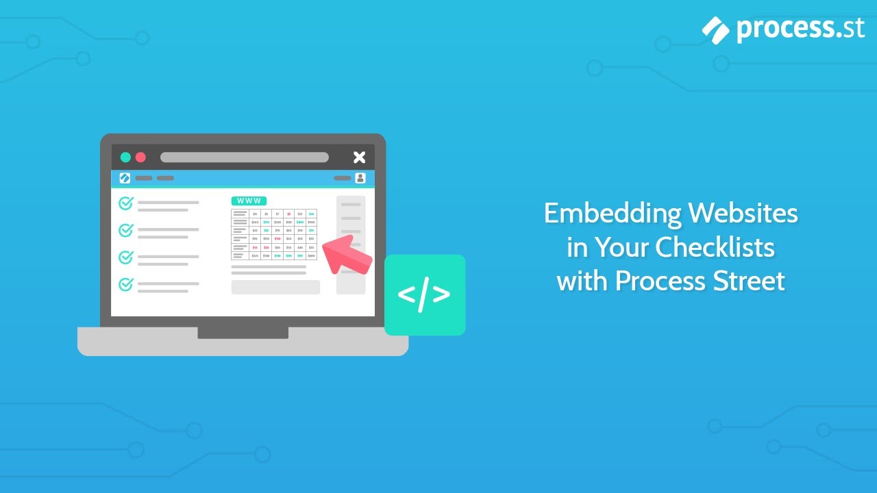Embedding Websites in your Checklists with Process Street