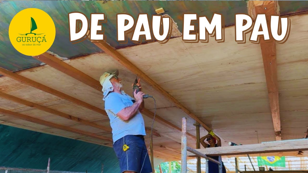 ⁣366| O PROCESSO DE REFORÇO AVANÇA. Construindo um veleiro catamarã.