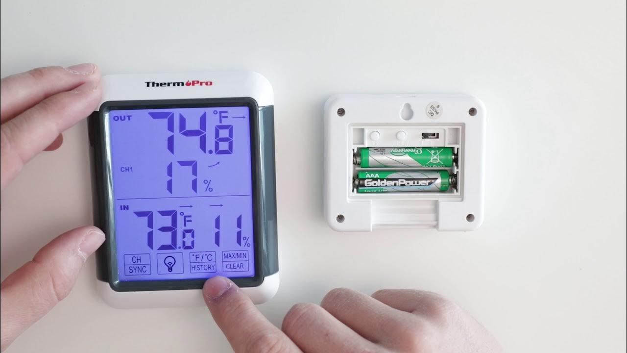 How to Set Up a ThermoPro Indoor/Outdoor Hygro-Thermometer