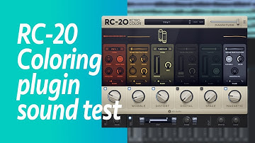 RC-20 Coloring plugin sound test