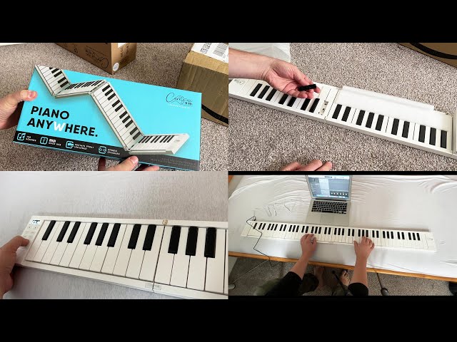 Carry-On Folding Piano UNBOXING AND TEST 88-Key Foldable MIDI