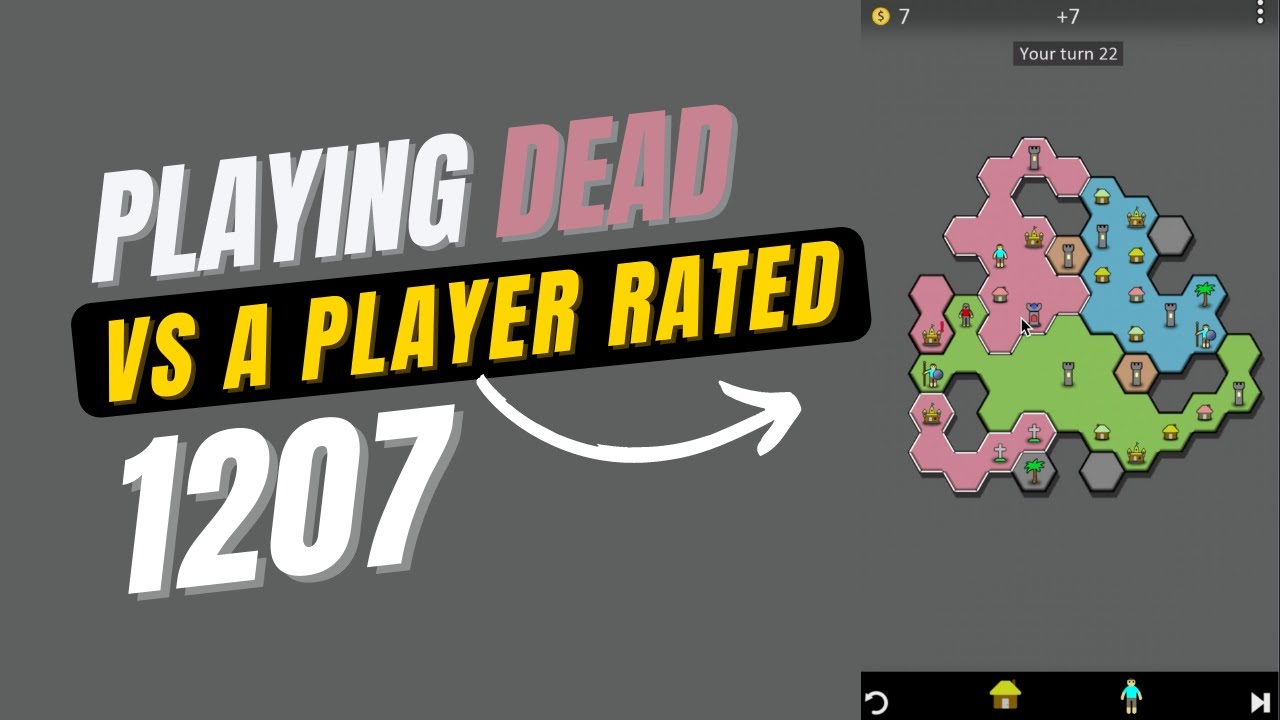 Antiyoy Online Gameplay: Playing dead vs a 1207 rated player