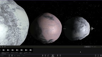 Asteroids and Dwarf Planets Size Comparison 2020