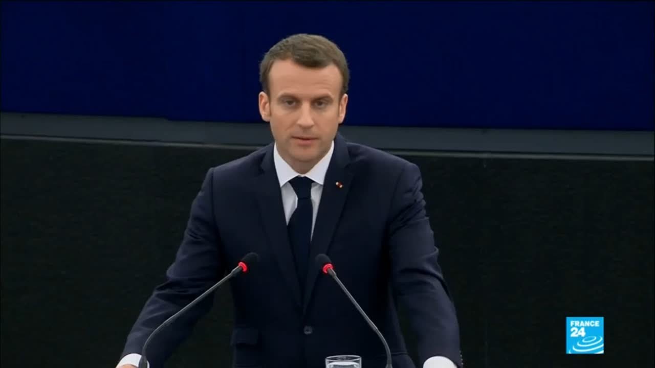 French speech. Macron European Union.