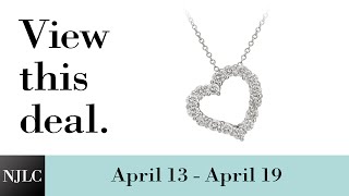 Deal of the Week: White Gold Diamond Heart Pendant