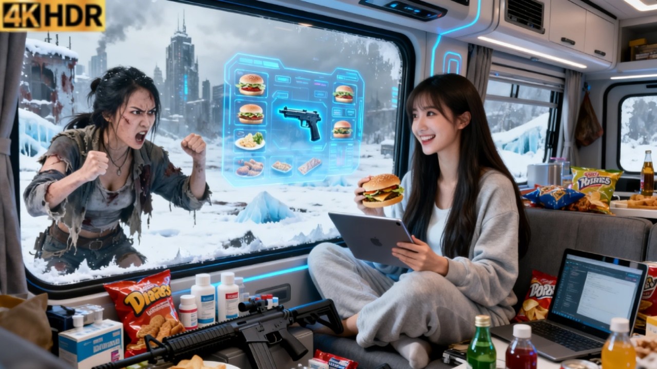 قبل نهاية العالم.. فتاة تصنع عربة تخييم بإمدادات لا نهائية، تعبر بها الأزمة وتُكمل انتقامها!