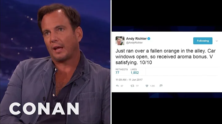 Will Arnett Critiques Andy Richters Tweets | CONAN...