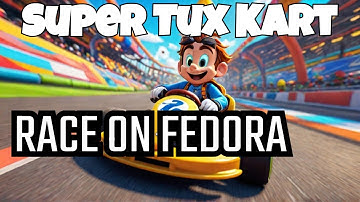 Live Gameplay Fedora Linux Super Tux Kart Server Flatpak