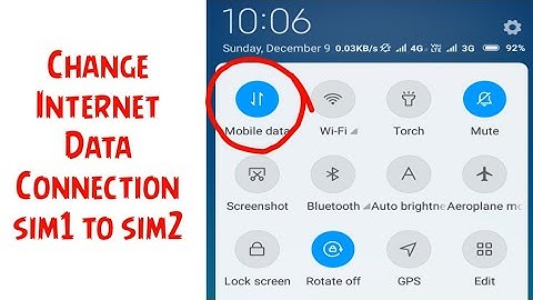 How to change internet data connection sim1 to sim2 || Redmi 5a