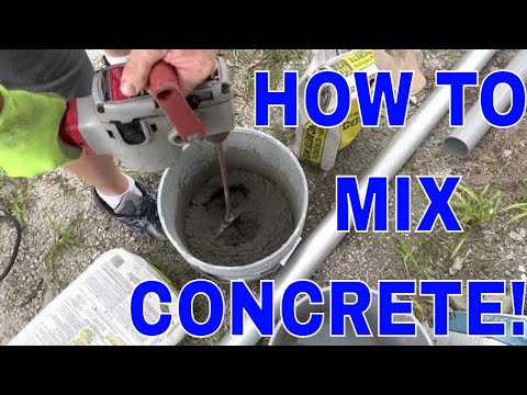 Video: Musíte míchat cement s pískem?