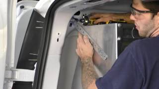 American Van Equipment  2016 Ford Transit Connect Partition and Shelving Installation
